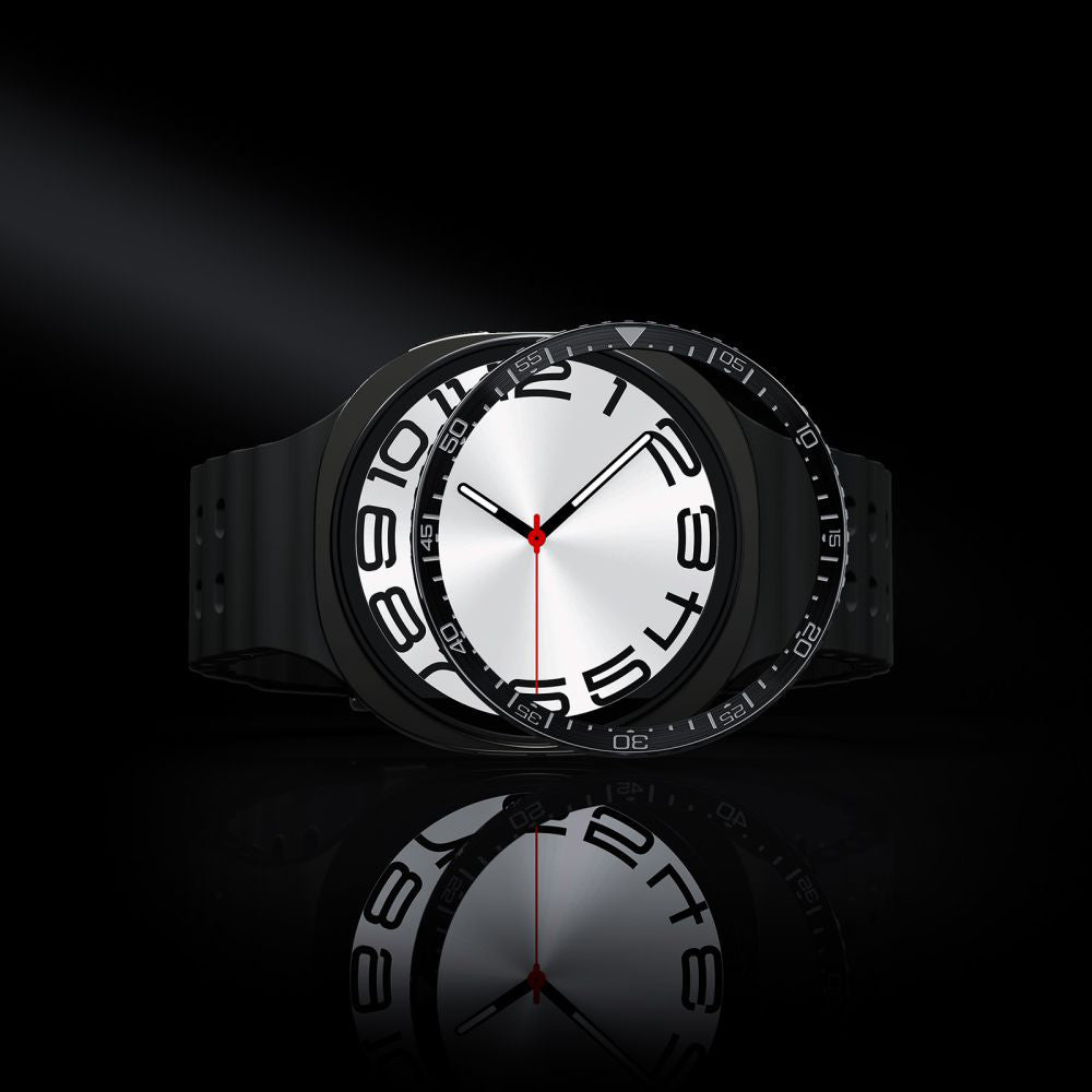 Spigen Tune Diver beskyttelsesramme for Samsung Galaxy Watch8 44mm, Svart ACS10008