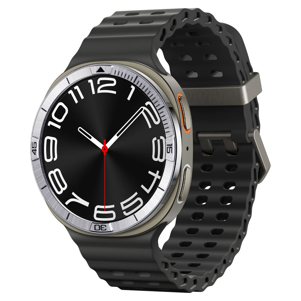 Spigen Tune Pilot Beskyttelsesramme for Samsung Galaxy Watch8 44mm, Sølv ACS10009
