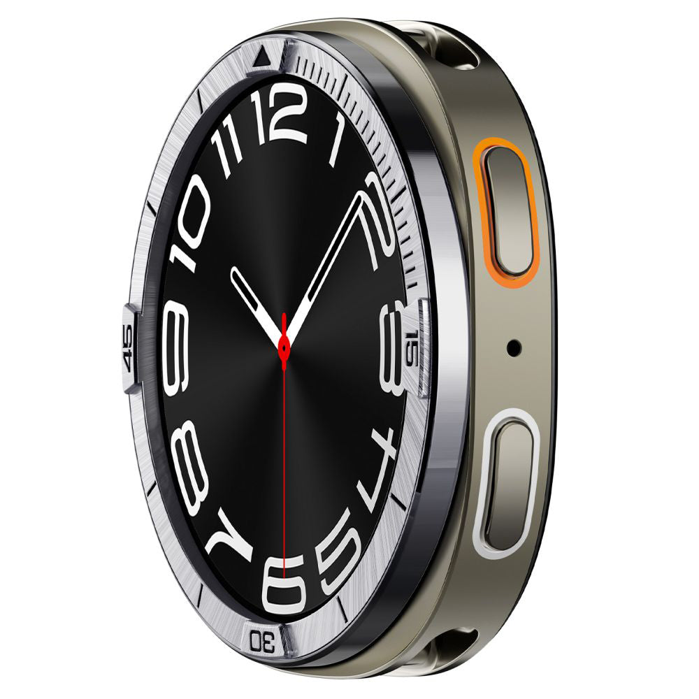 Spigen Tune Pilot Beskyttelsesramme for Samsung Galaxy Watch8 44mm, Sølv ACS10009