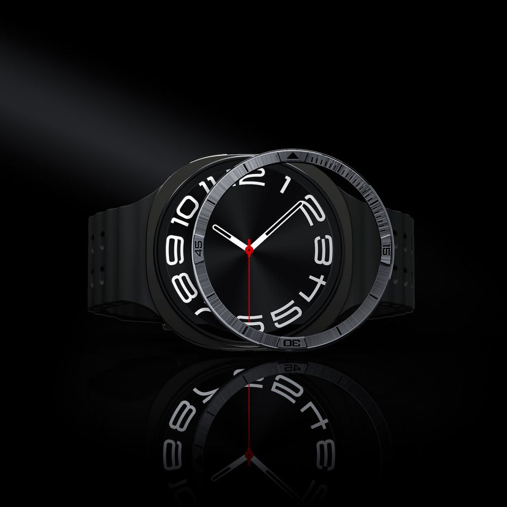 Spigen Tune Pilot Beskyttelsesramme for Samsung Galaxy Watch8 44mm, Sølv ACS10009