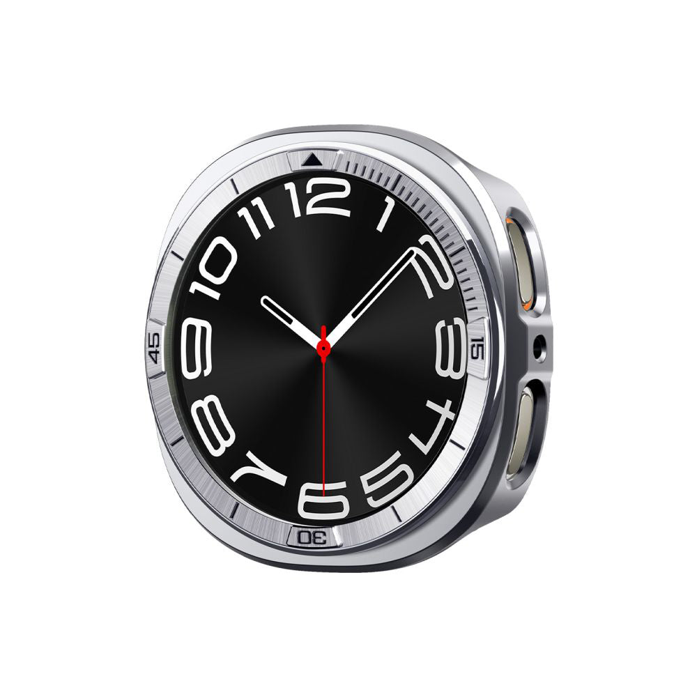 Spigen Tune Pro Pilot Beskyttelsesramme for Samsung Galaxy Watch8 44mm, Sølv ACS10011