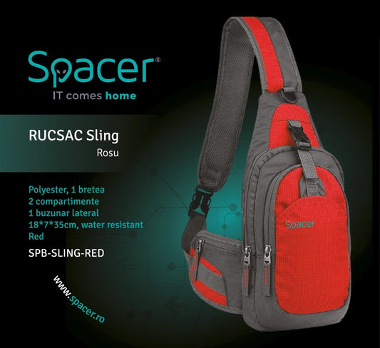 Spacer Sling-ryggsekk for nettbrett maks. 8 tommer, rød