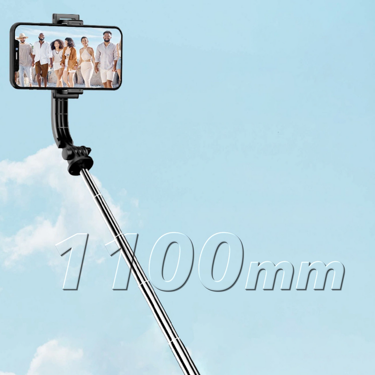 Selfie Stick Bluetooth Dudao F18S 4i1, Universal, Svart