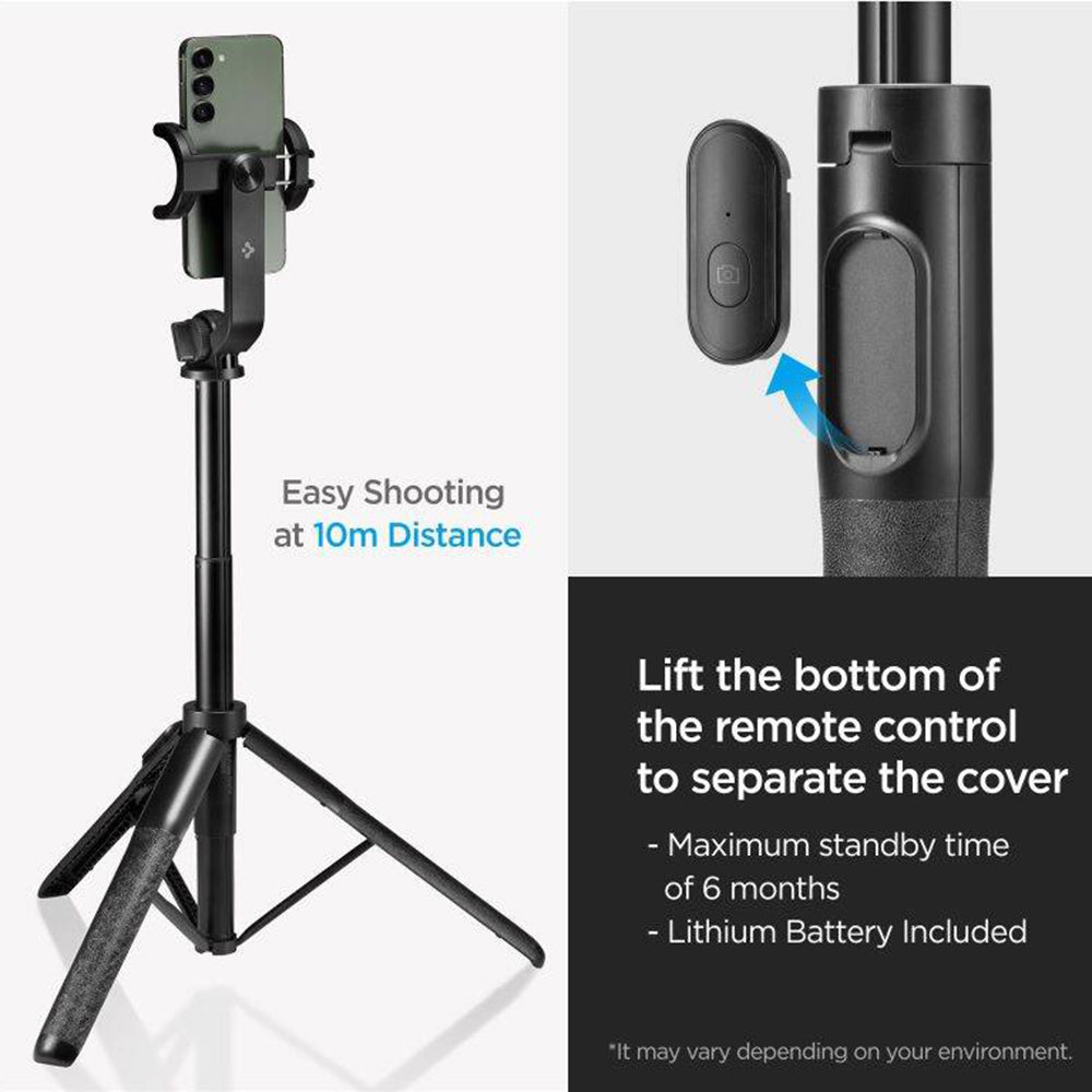 Selfie Stick Bluetooth Spigen S560W, Universal, Svart