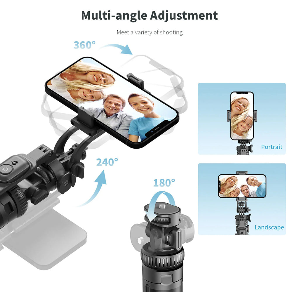 Selfie Stick Bluetooth Techsuit C05, Universal, Svart