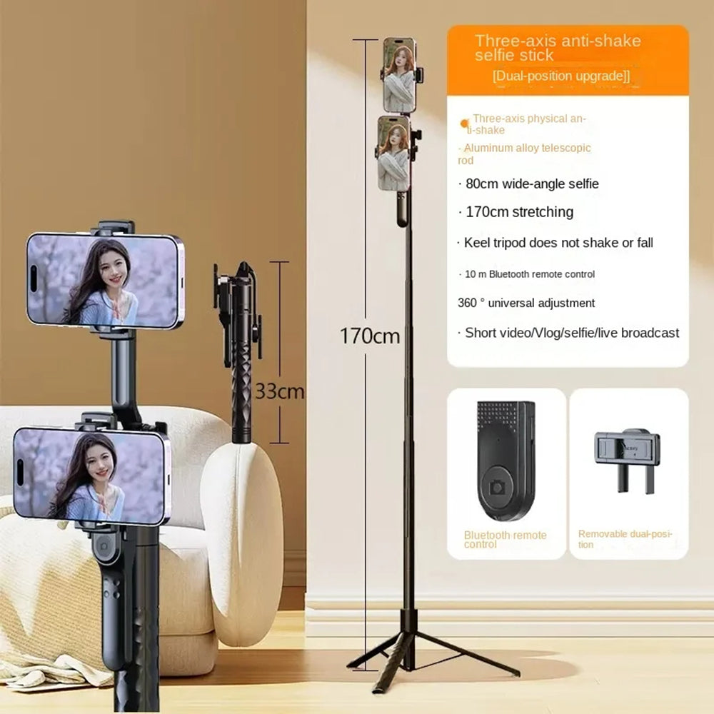 Selfie Stick Bluetooth Techsuit K28, Universal, Svart
