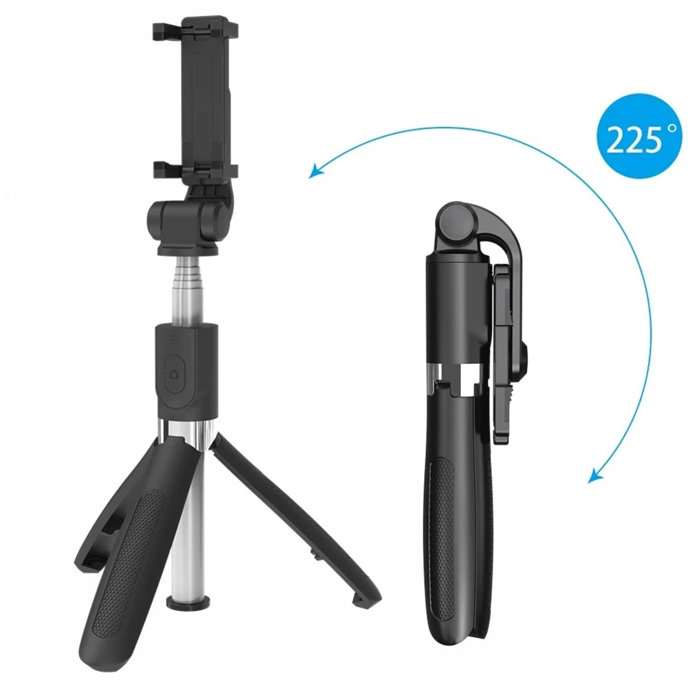 Selfie Stick Bluetooth Techsuit L01, Universal, Svart