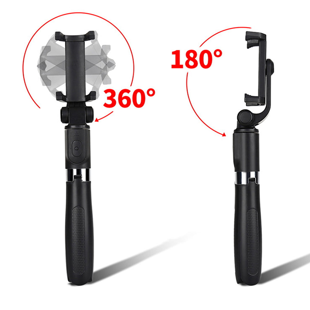 Selfie Stick Bluetooth Techsuit L01s, Universal, Svart