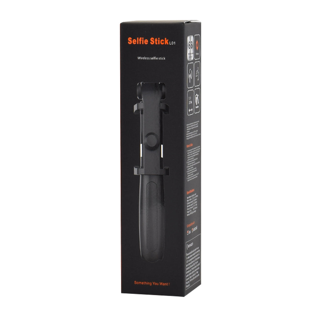 Selfie Stick Bluetooth Techsuit L01s, Universal, Svart