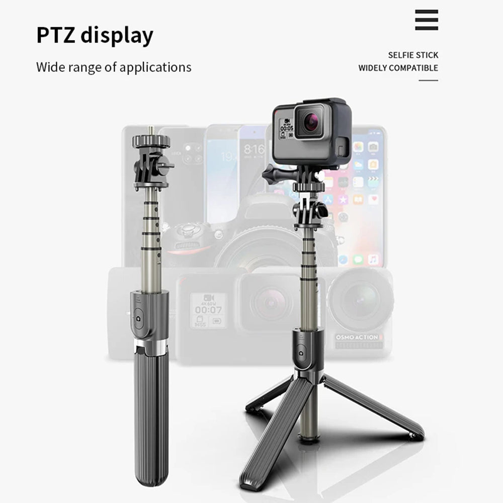 Selfie Stick Bluetooth Techsuit L03, Universal, Svart
