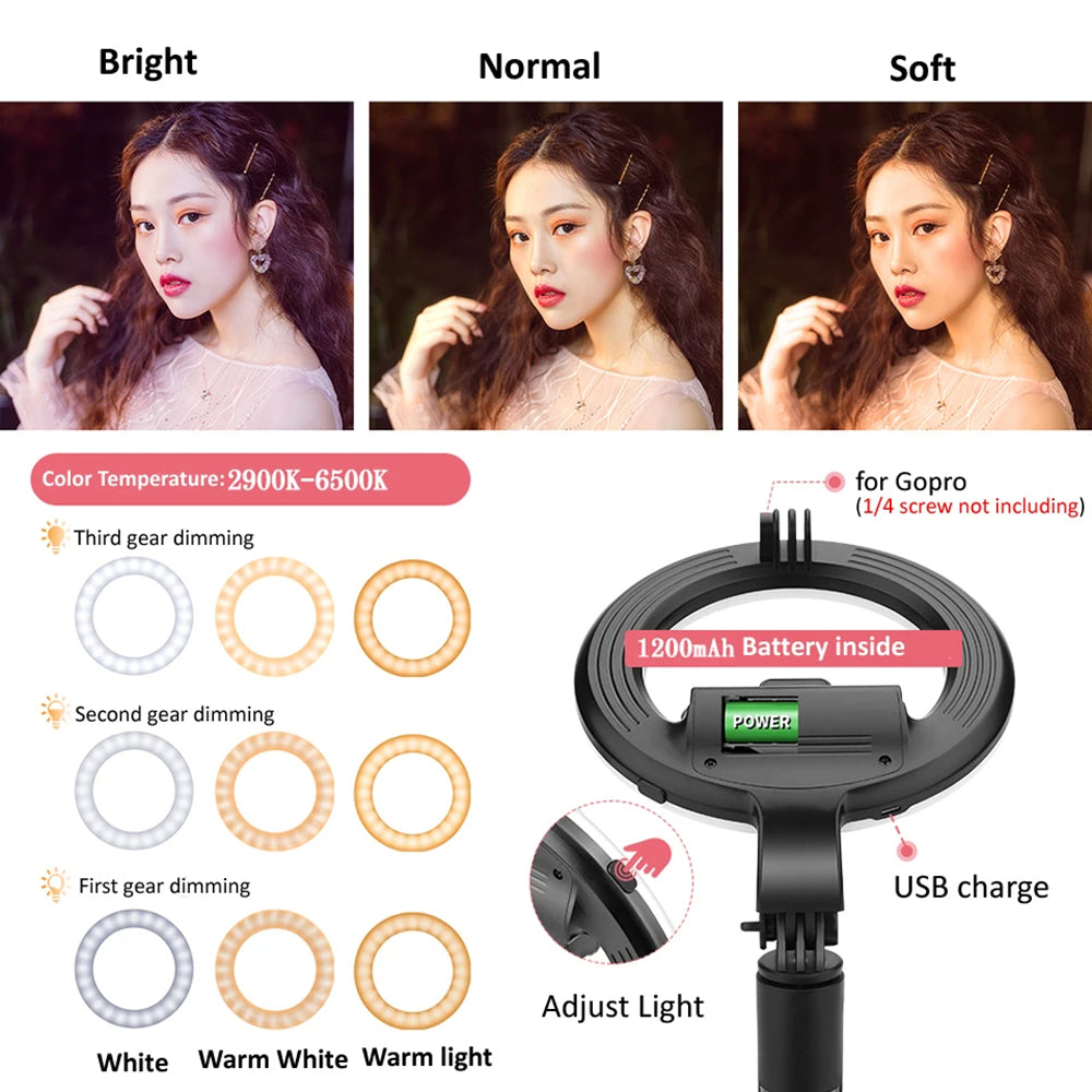 Selfie Stick Bluetooth Techsuit L07, Universal, Svart