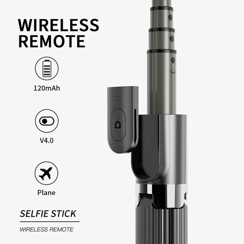 Selfie Stick Bluetooth Techsuit L08, Universal, Svart