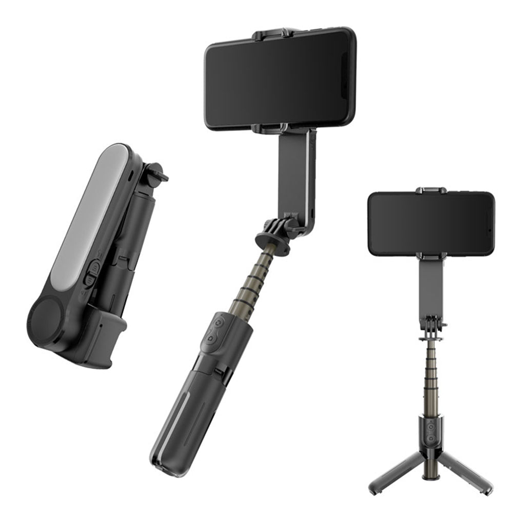 Gimbal Stabilisator Bluetooth Techsuit L09 Gimbal, Universal, Svart