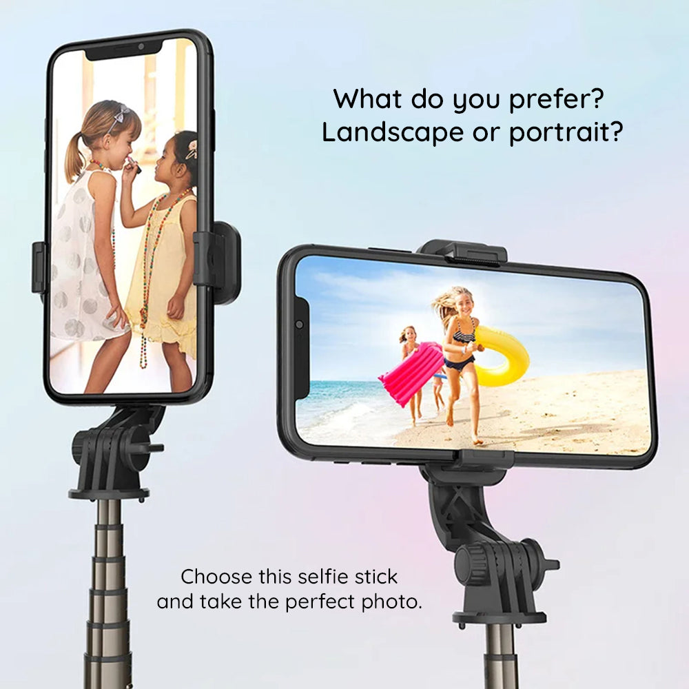 Selfie Stick Bluetooth Techsuit L10, Universal, Svart