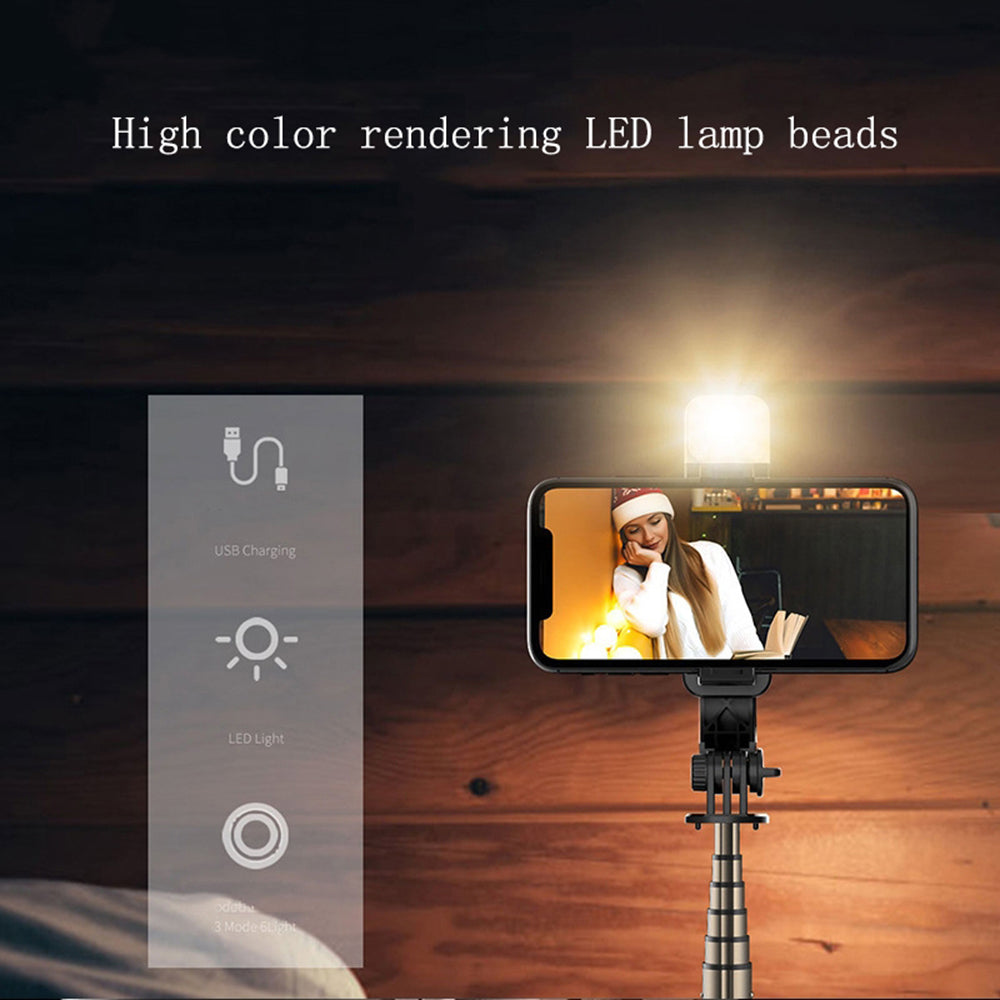 Selfie Stick Bluetooth Techsuit L11s, Universal, Svart