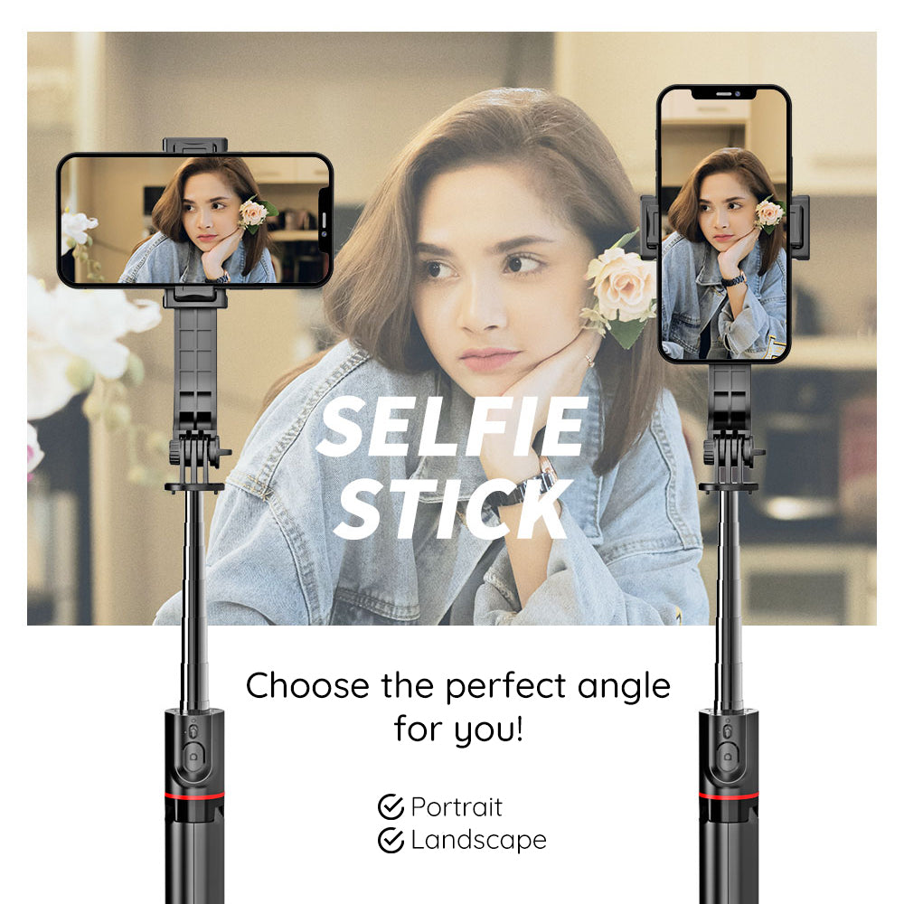 Selfie Stick Bluetooth Techsuit L13, Universal, Svart