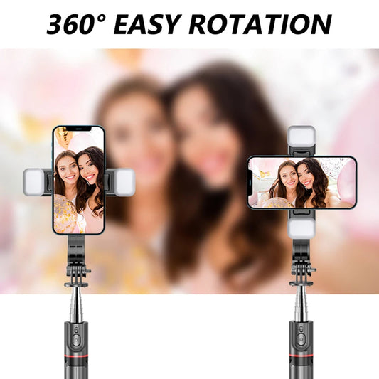 Selfie Stick Bluetooth Techsuit L13d, Universal, Svart
