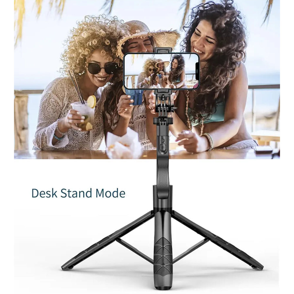 Selfie Stick Bluetooth Techsuit L16, Universal, Svart