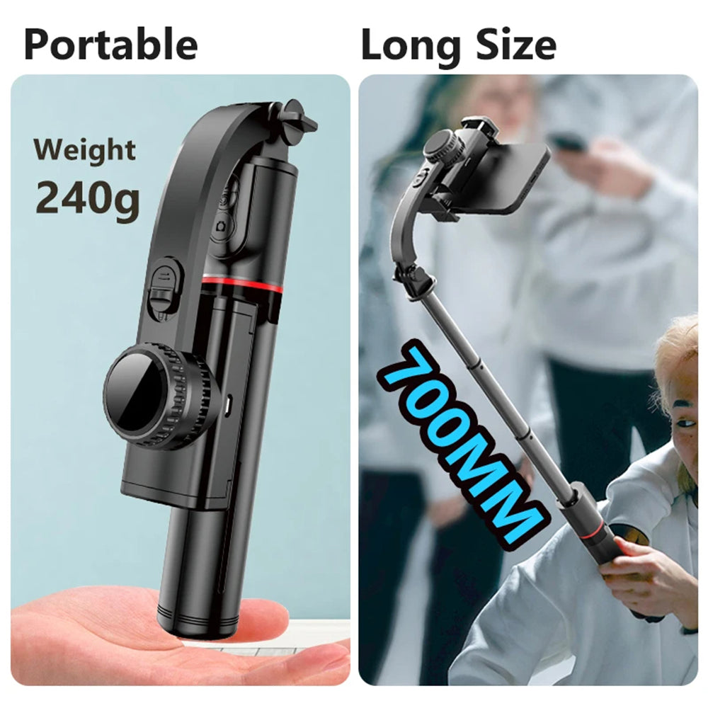 Selfie Stick Bluetooth Techsuit L19, Universal, Svart