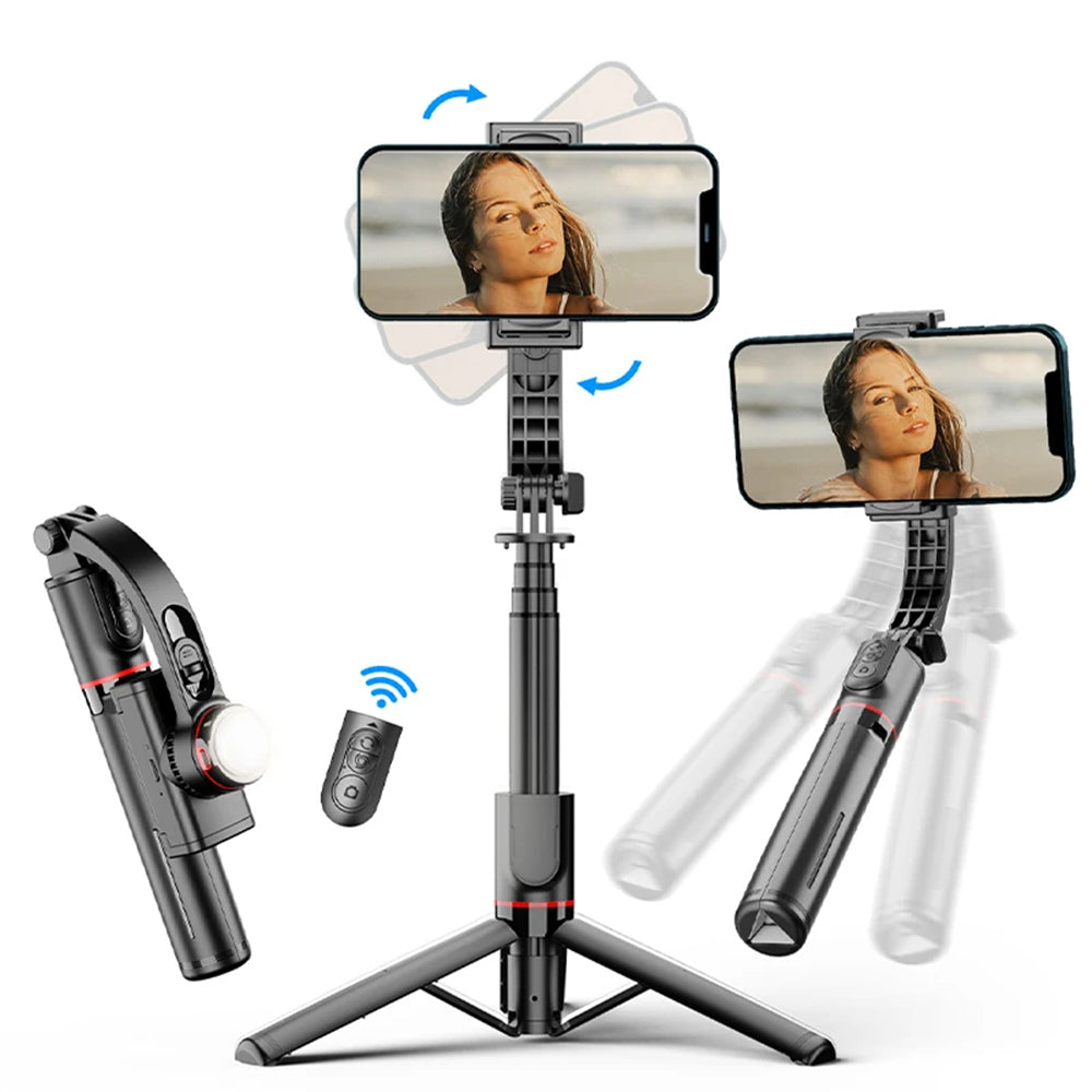 Selfie Stick Bluetooth Techsuit L19s, Universal, Svart