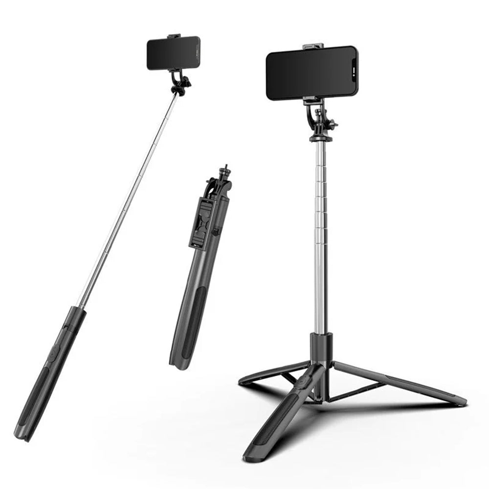 Selfie Stick Bluetooth Techsuit Q05, Universal, Svart