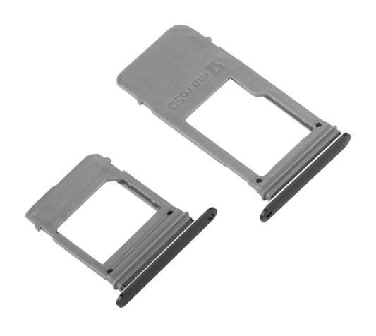 SIM-holder - Kort Samsung Galaxy A5 (2017) A520 / A7 (2017) A720, Svart