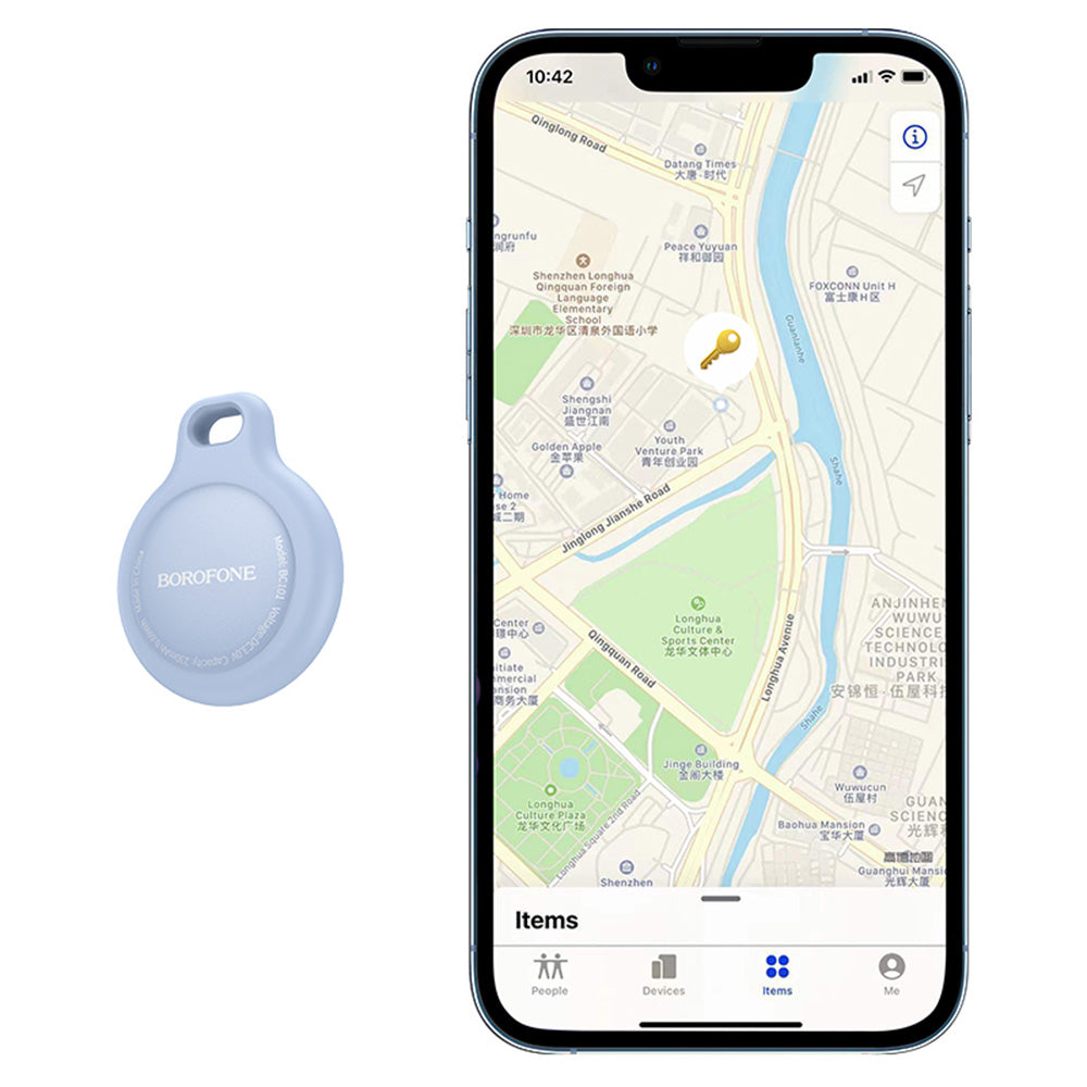 SmartTag Borofone BC101 Exquisite for iOS-serien, Svart