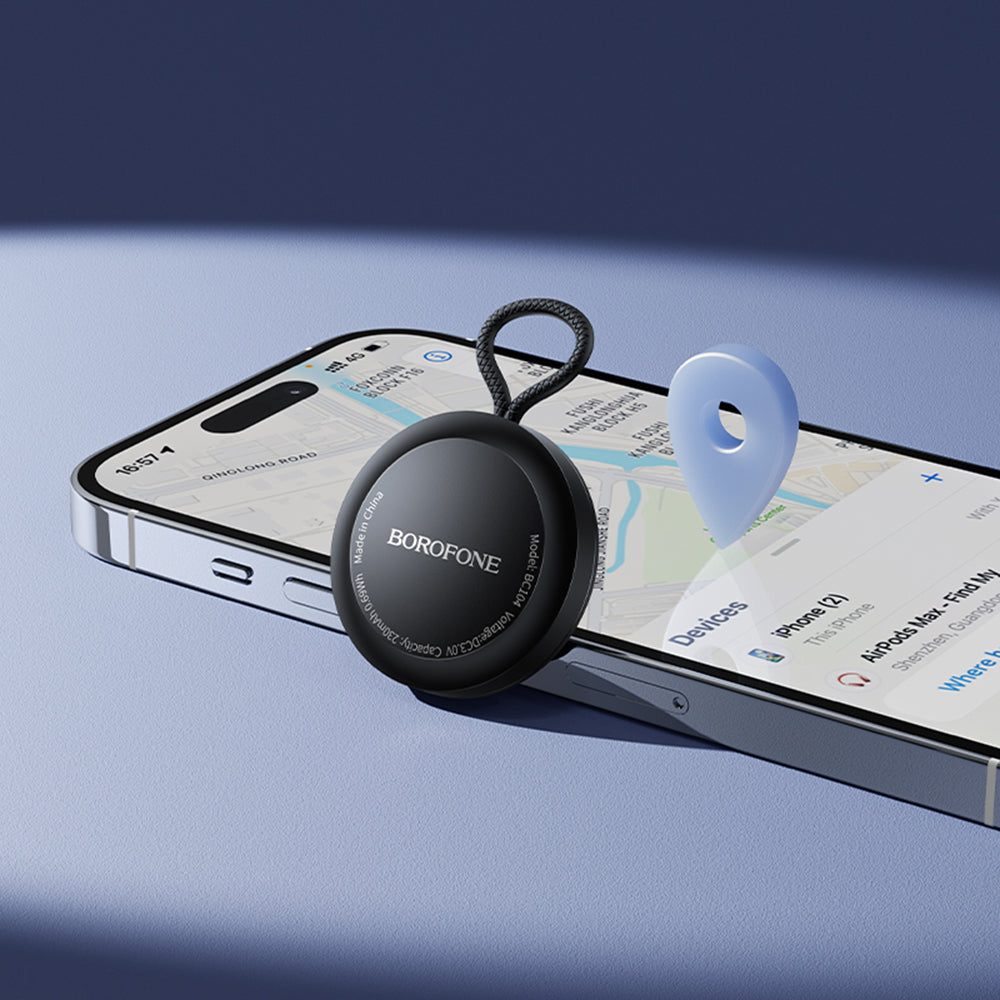 Borofone SmartTag BC104 for iOS-serien, svart