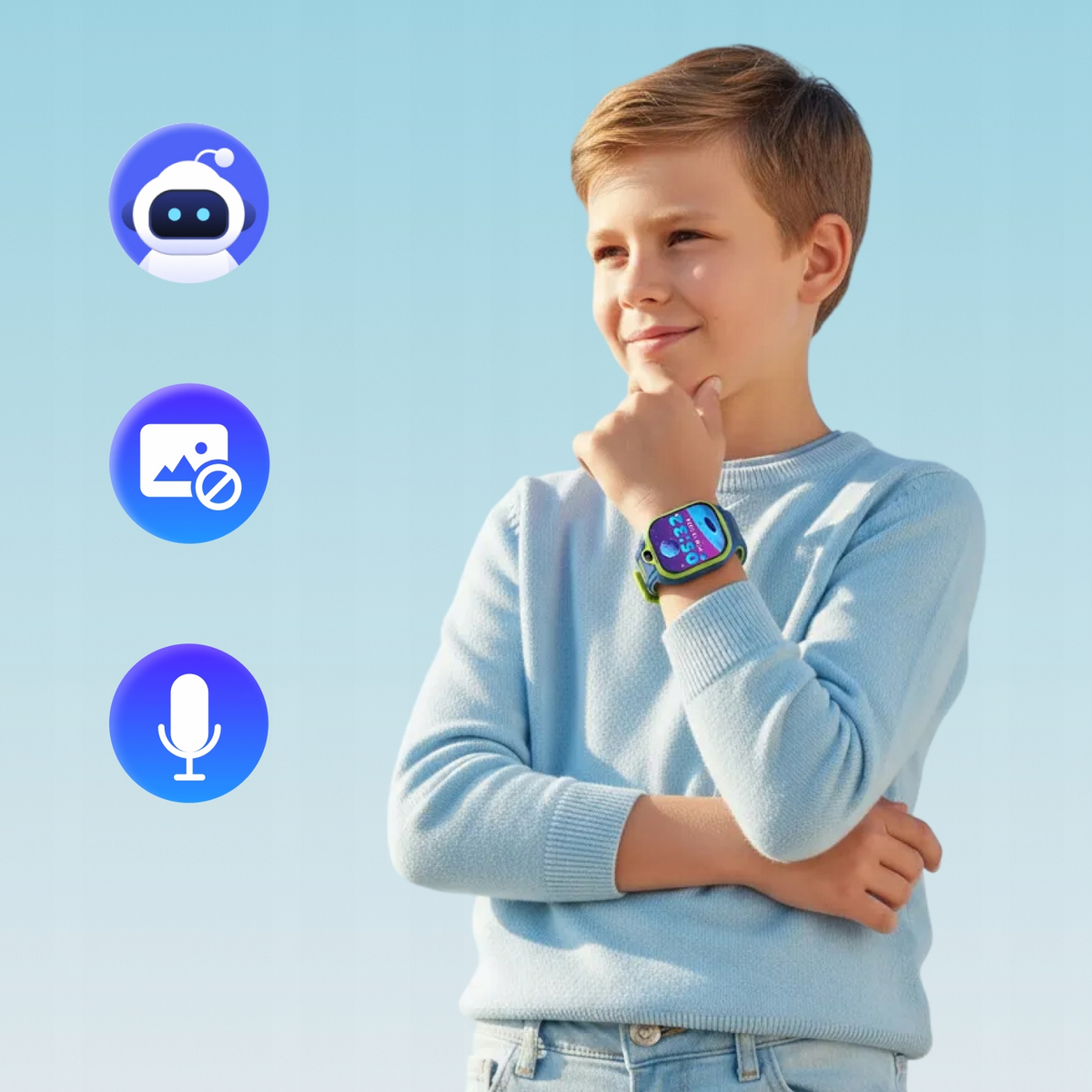 Smartklokke Forever Kids Boost KW-530 Call, Blå
