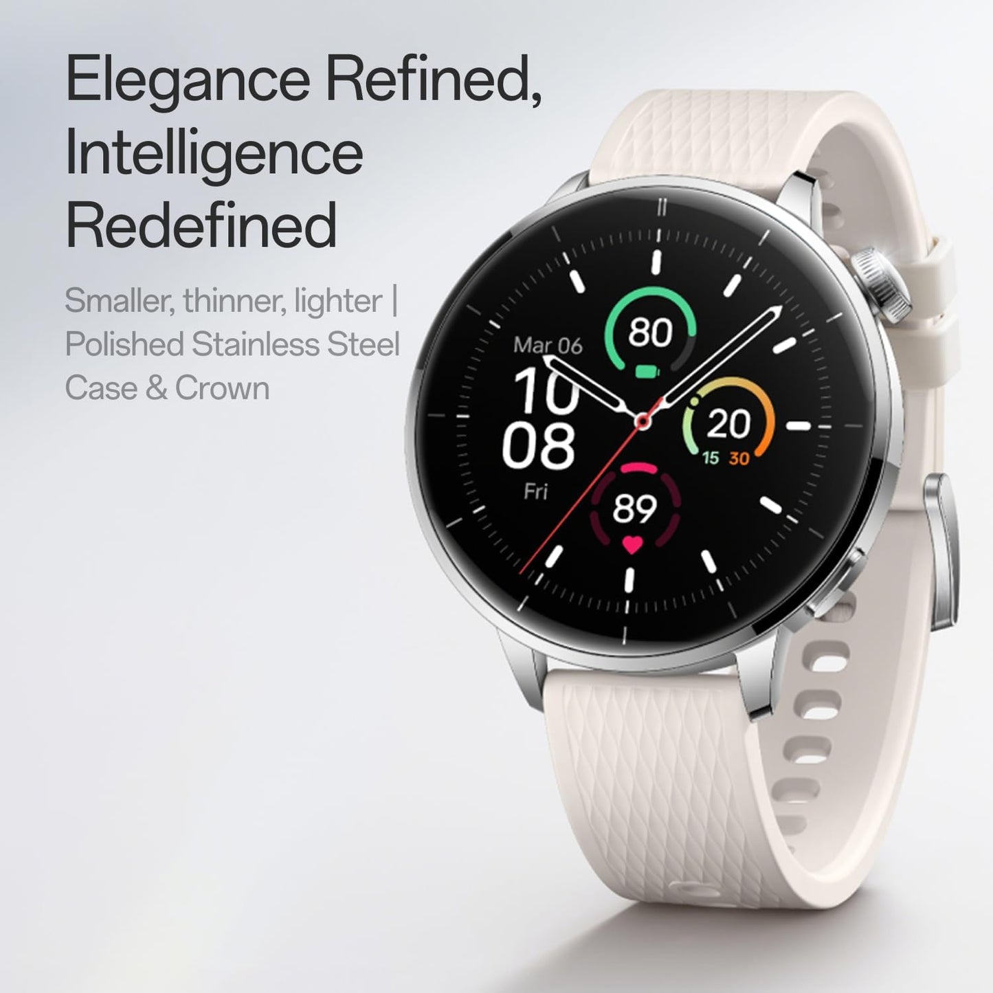 Smartklokke OnePlus Watch 3, 43mm, Svart 5491100421