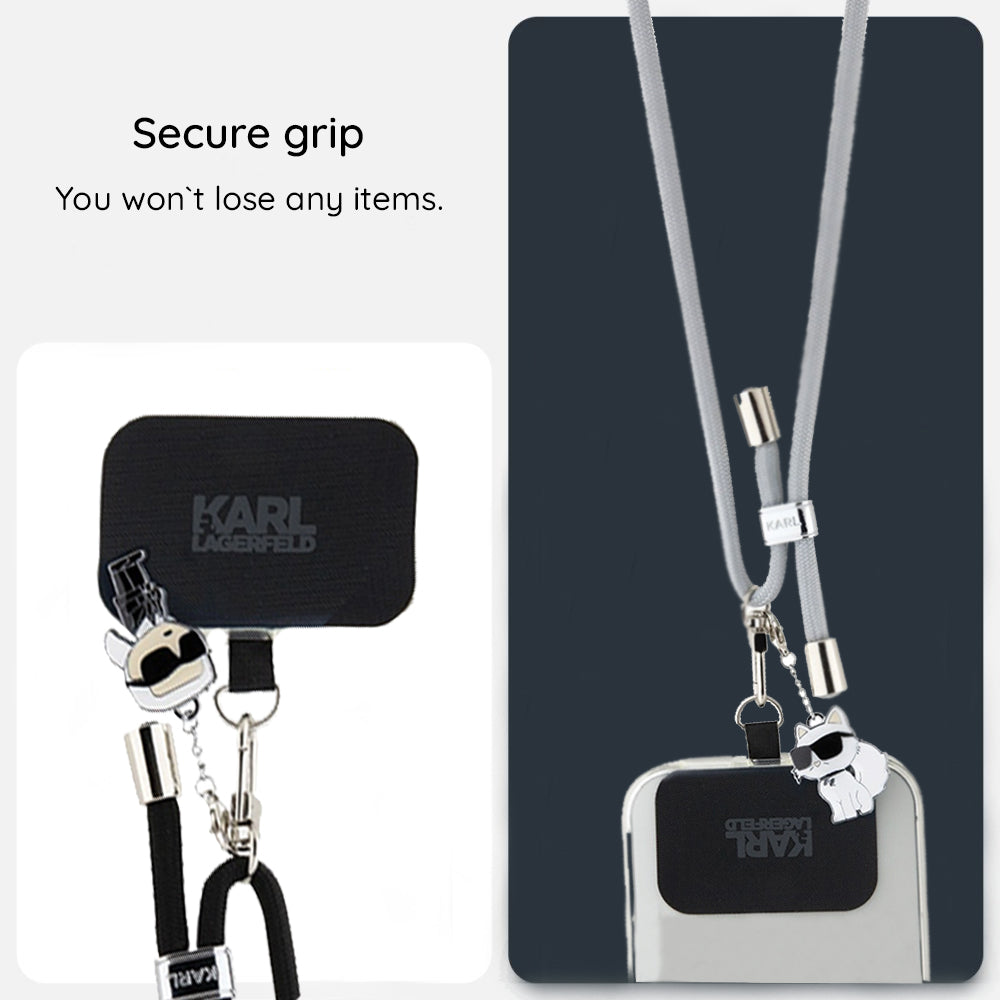 Telefonsnor Karl Lagerfeld Choupette, Grå