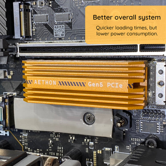 Solid State Drive (SSD) Dato Ares Aethon, NVME M.2, PCIe Gen5x4, 2TB, Svart ARSAT-2TB