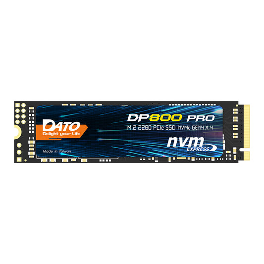 Solid State Drive (SSD) Dato DP800 Pro, NVME M.2 2280, PCIe, 4TB, Svart DP800PSSD-4TB