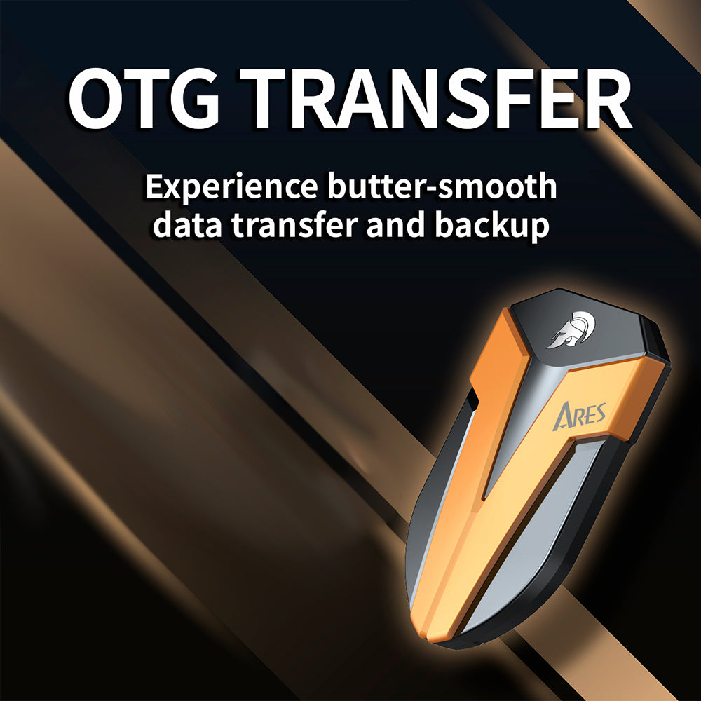 Solid State Drive (SSD Ekstern) Dato Ares Amber Shield, 2TB, Svart ARSASE-2TB