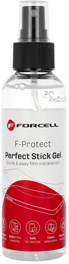 Forcell Perfect Stick Gel-løsning, for påføring av plast-/silikonbeskyttelsesfolie, 150ml