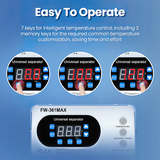 FW-361 Max Forward FW-361 Max Berøringsskjerm Separasjonsstasjon
