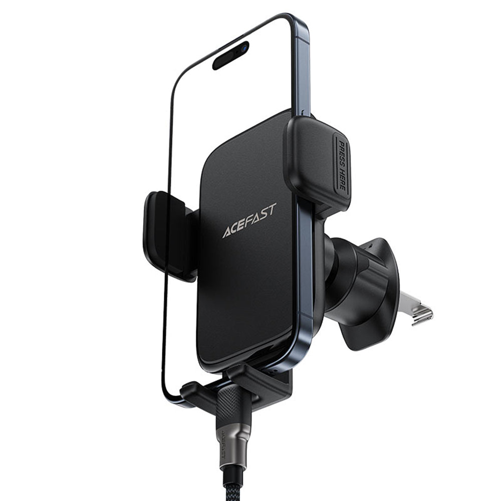 Bilholder Acefast D27, 4.5 tommer - 6.7 tommer, Svart