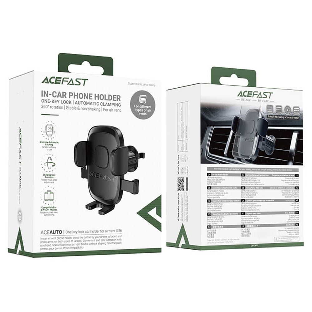 Bilholder Acefast D56, 4.7inch - 6.9inch, Svart