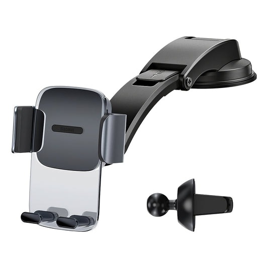 Baseus Gravity Grip bilmontering, 4,7 tommer - 6,7 tommer, svart
