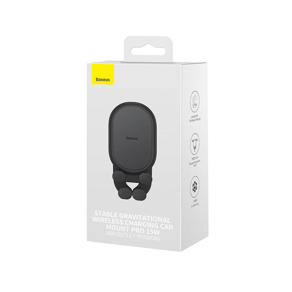 Baseus Pro Universal Bilholder, Svart SUWX030001