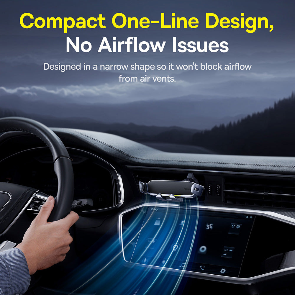 Baseus UltraControl Universal Bilholder, Svart C40483401813-00