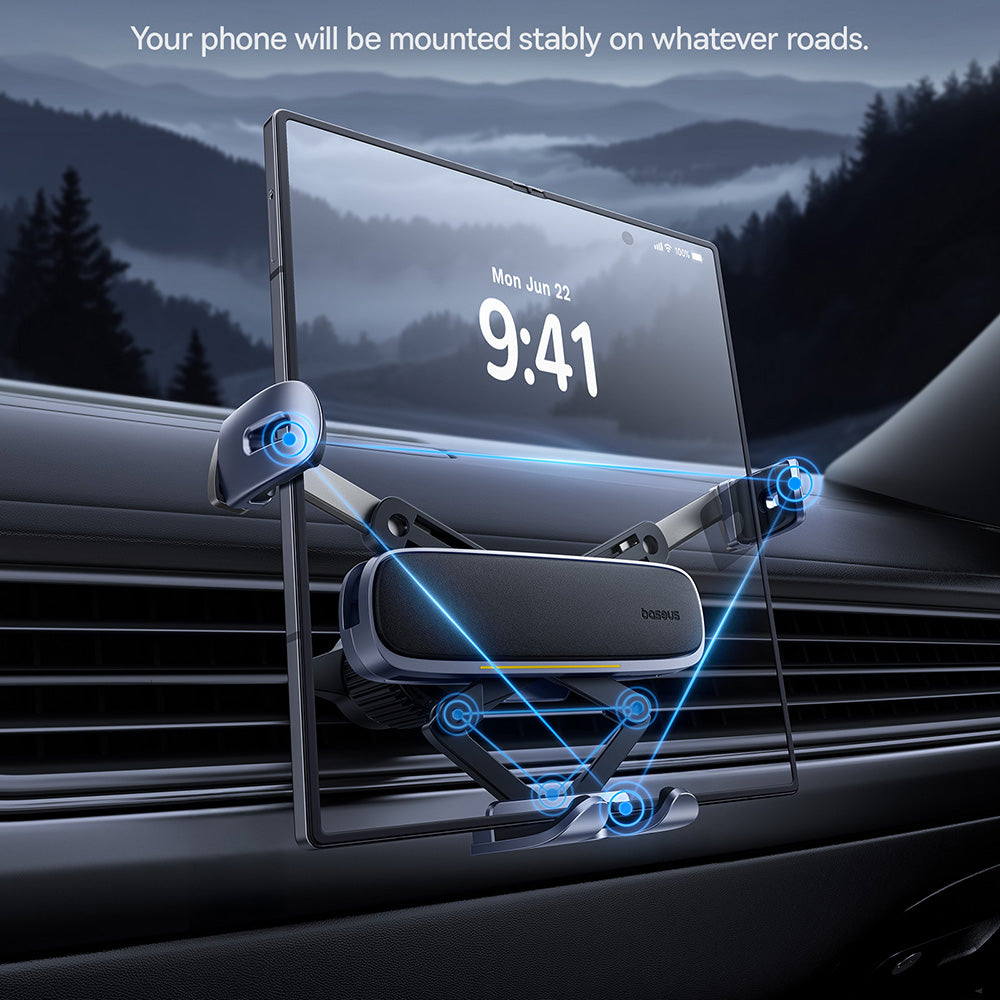 Baseus UltraControl Universal Bilholder, Svart C40483401813-00