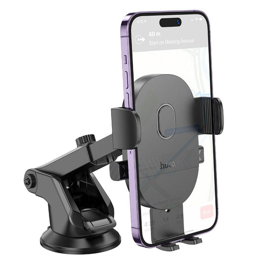 Bilholder HOCO H19, 4.7 tommer - 7 tommer, Svart