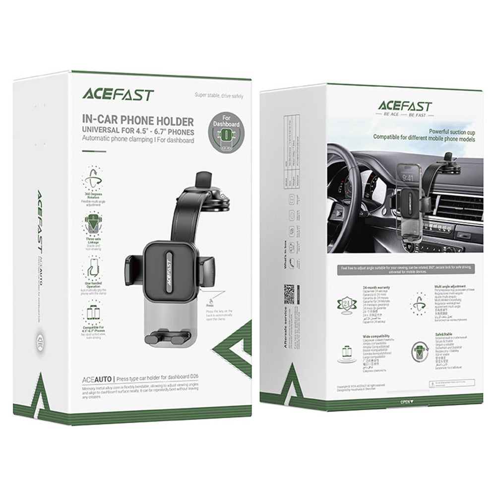 Bilholder Acefast D26, Universal, Svart