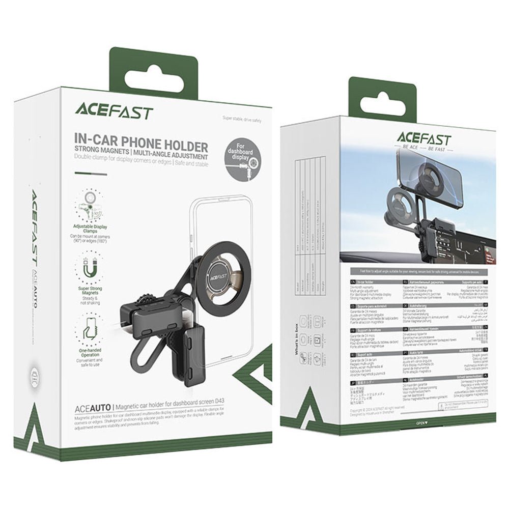 Magnetisk Bilholder Acefast D43, Universal, Svart