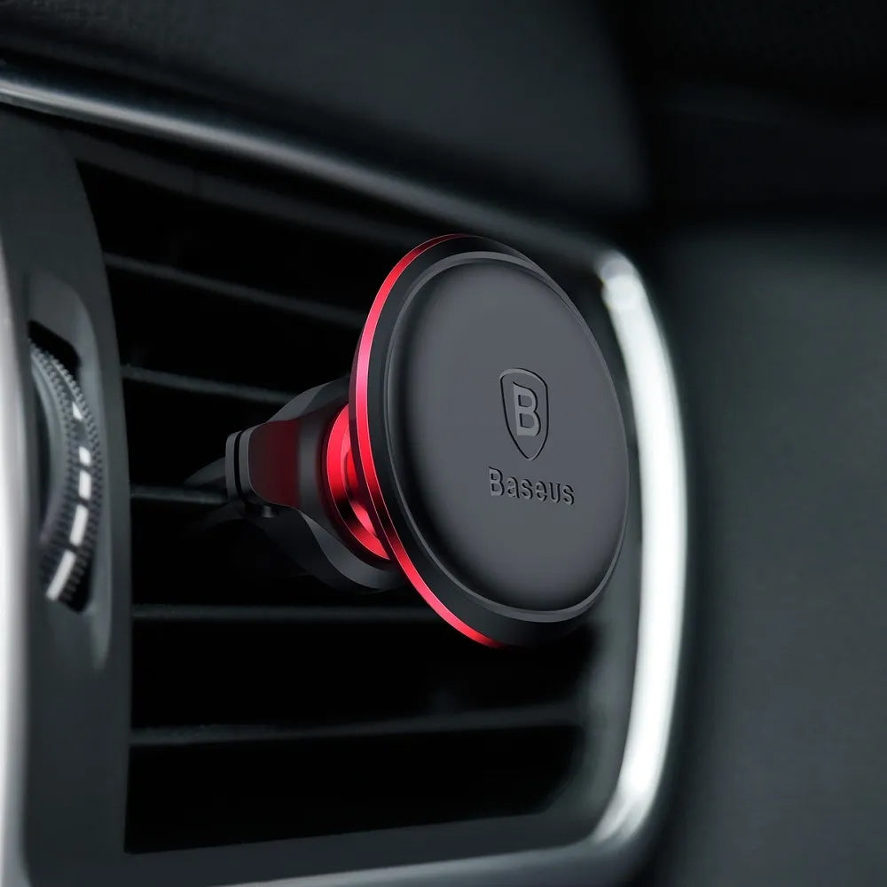 Baseus Air Vent Magnetic Car Mount, universal, rød SUGX020009