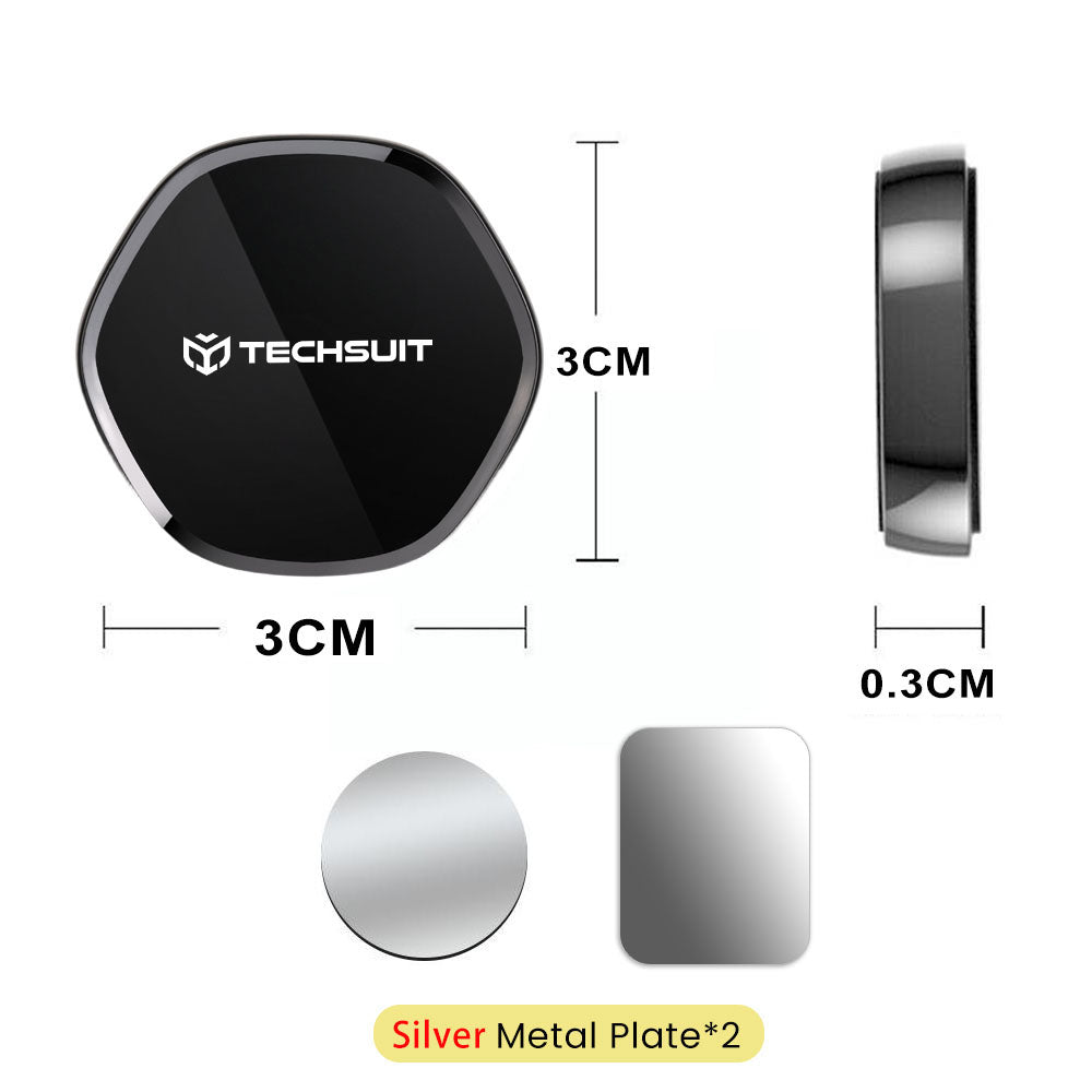 Magnetisk Bilholder Techsuit HOLD210-C, Universal, Svart