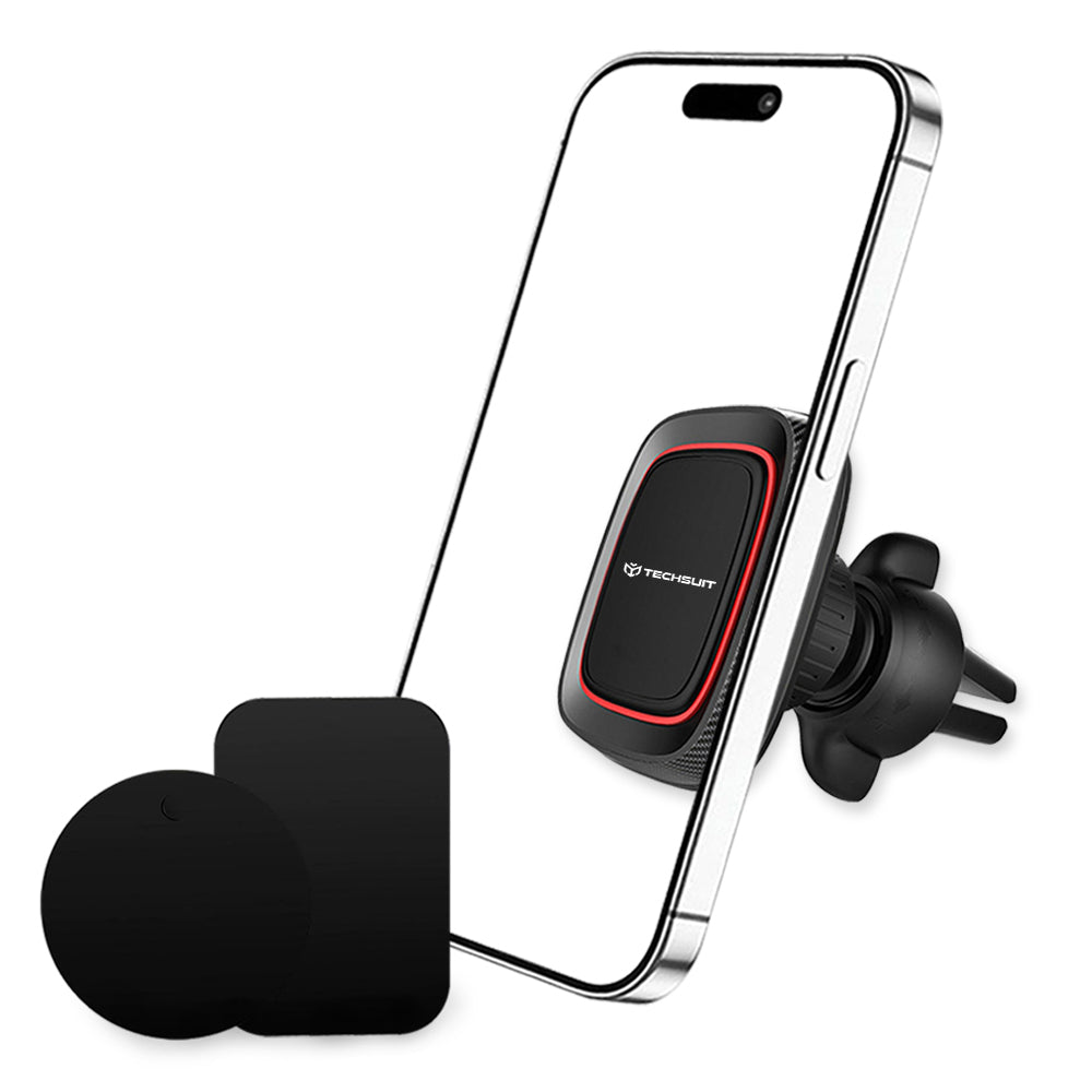 Magnetisk Bilholder Techsuit S4, Universal, Svart Rød