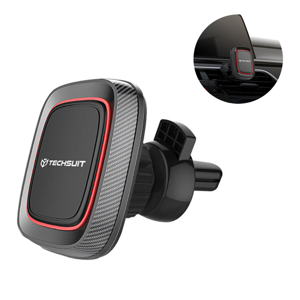 Magnetisk Bilholder Techsuit S5, Universal, Svart Rød
