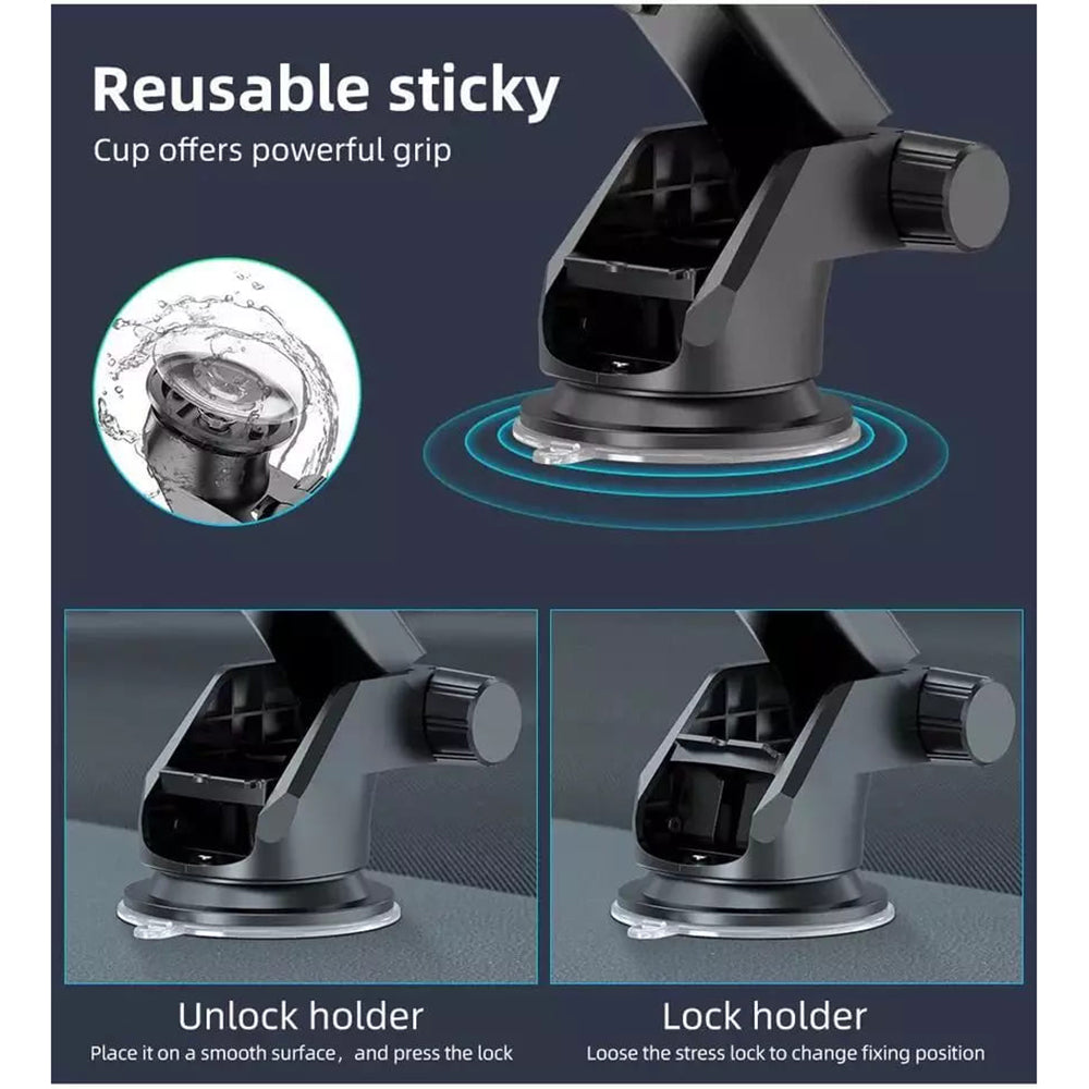 Bilholder Techsuit S113, Universal, Svart